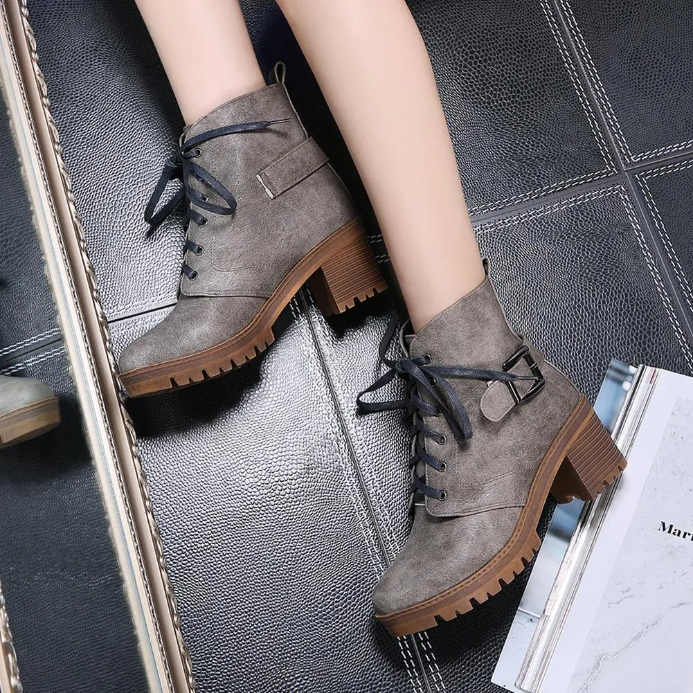 shoelaces winter boots woman ankle martin boots