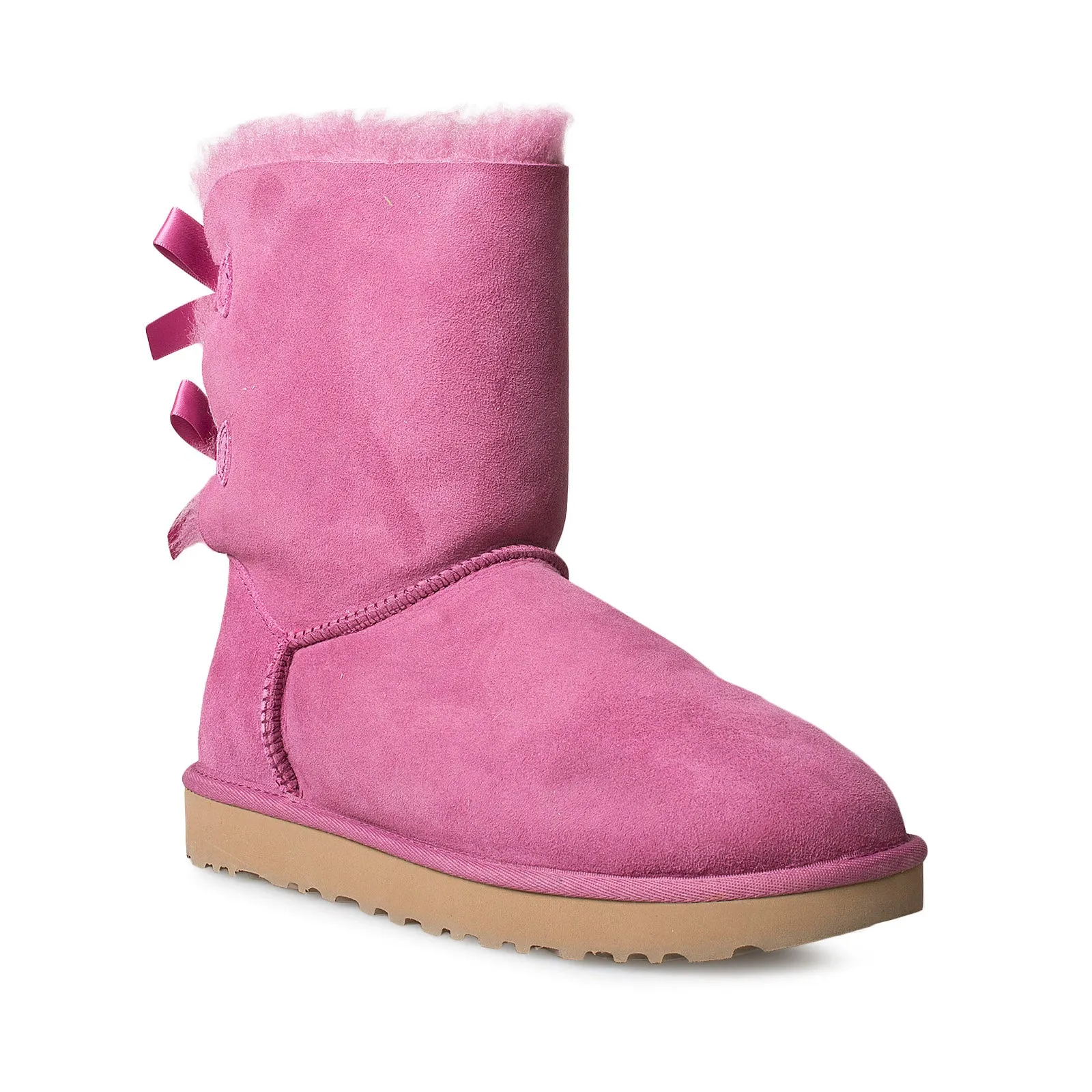 Womens UGG Bailey Bow II Boots in Dark Dusty Rose – Stylish and Cozy Footwear