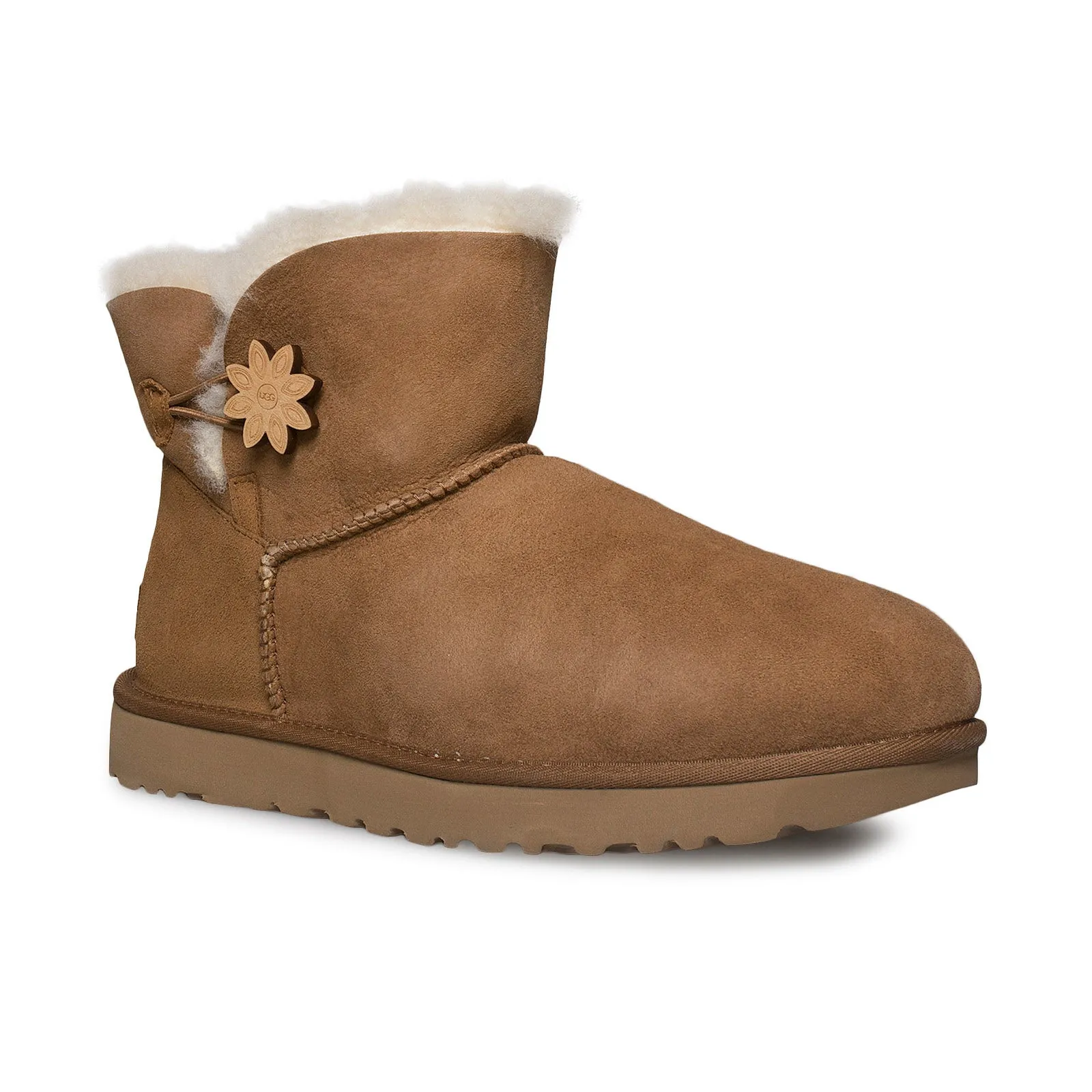 UGG Bailey Button II Flower Chestnut Boots - Women's