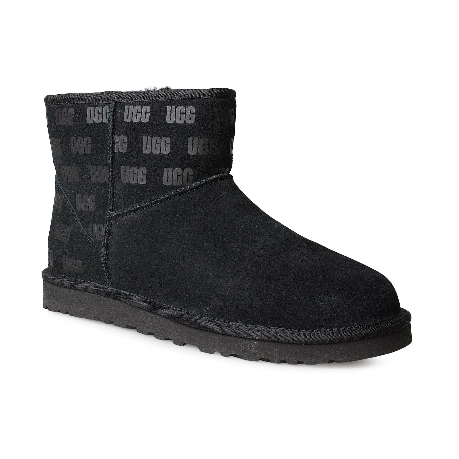 UGG Classic Mini II UGG Print Black Boots - Women's