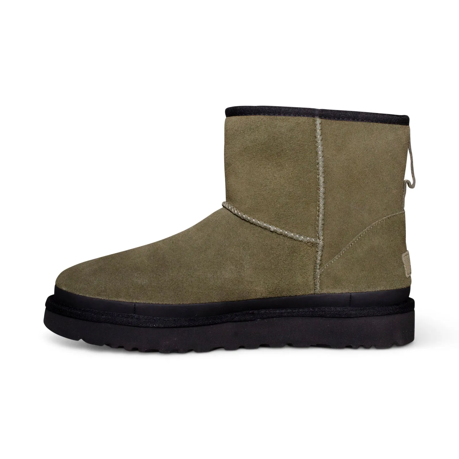 UGG Classic Mini Zipper Tape Logo Burnt Olive Boots - Women's