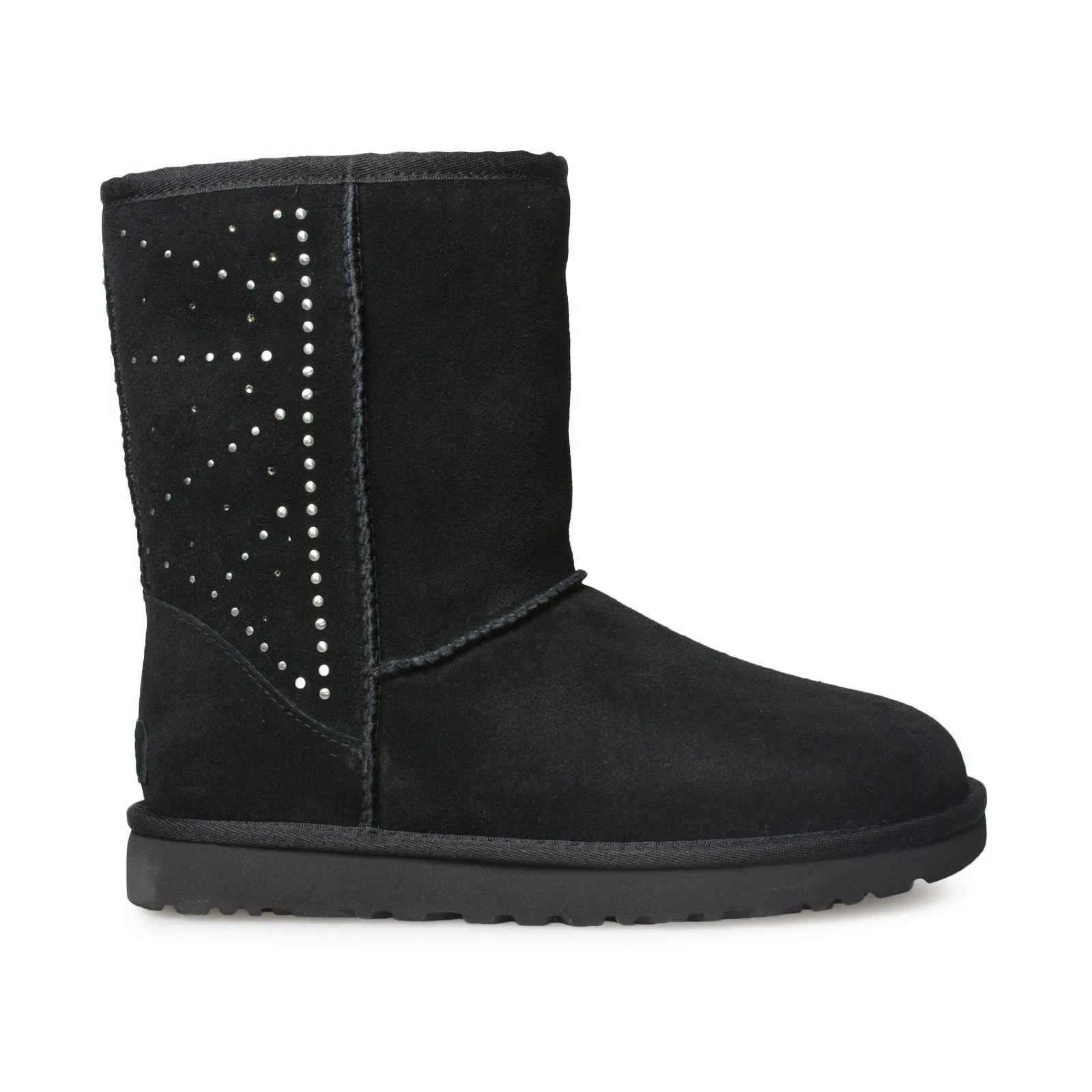 UGG Classic Short Studded Black Boots - Women's