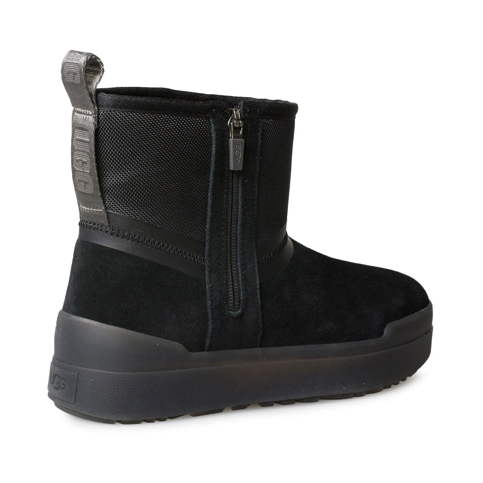 UGG Classic Tech Mini Black Boots - Women's