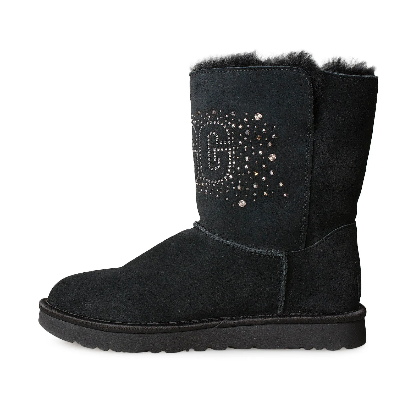 UGG Classic UGG Bling Short Black Boots - Women's