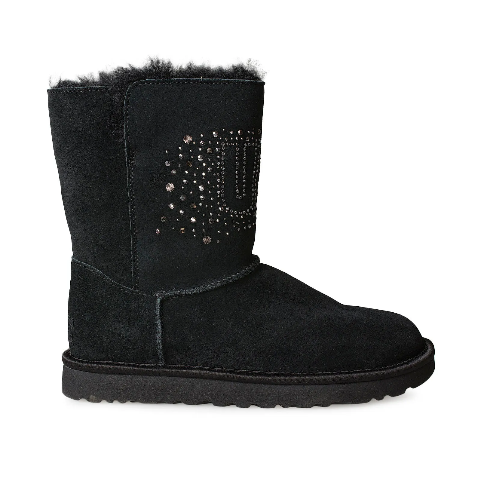 UGG Classic UGG Bling Short Black Boots - Women's