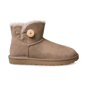 UGG Mini Bailey Button II Caribou Boots - Women's