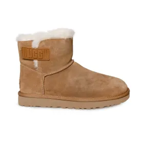 UGG Mini Bailey Logo Strap Chestnut Boots - Women's