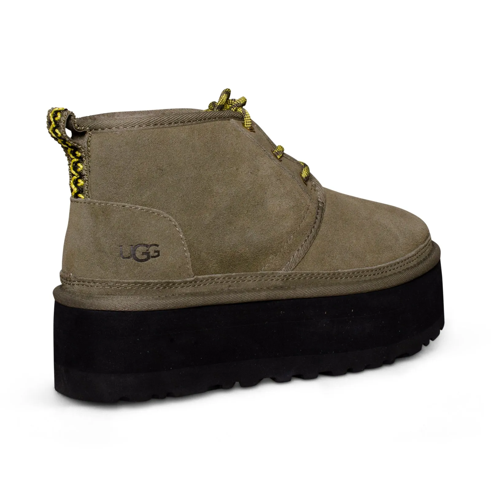 UGG Neumel Heritage Platform Chukka Burnt Olive Boots - Women's