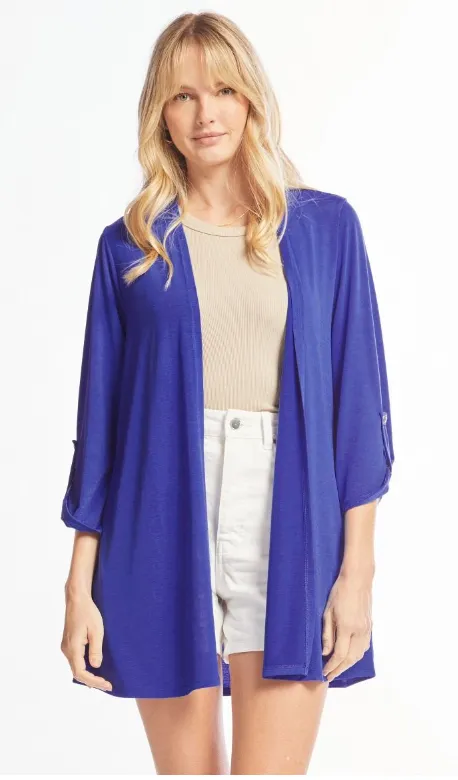 Won't Tell Cardigan - Royal Blue