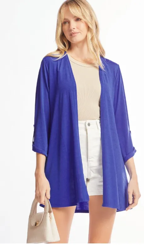 Won't Tell Cardigan - Royal Blue